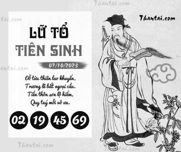 LỮ TỔ TIÊN SINH 07/10/2023