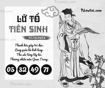 LỮ TỔ TIÊN SINH 15/10/2023