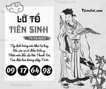 LỮ TỔ TIÊN SINH 19/10/2023