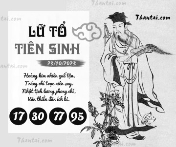 LỮ TỔ TIÊN SINH 23/10/2023