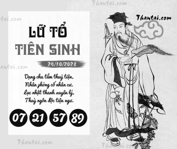 LỮ TỔ TIÊN SINH 24/10/2023