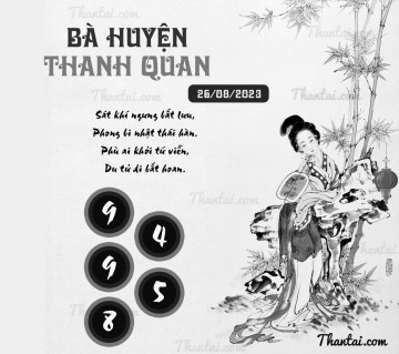 BÀ HUYỆN THANH QUAN 26/08/2023