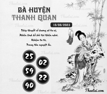 BÀ HUYỆN THANH QUAN 10/08/2023