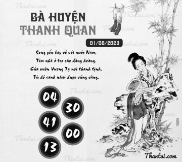 BÀ HUYỆN THANH QUAN 01/08/2023