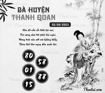 BÀ HUYỆN THANH QUAN 03/08/2023