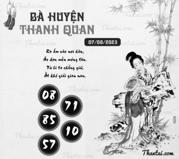 BÀ HUYỆN THANH QUAN 07/08/2023