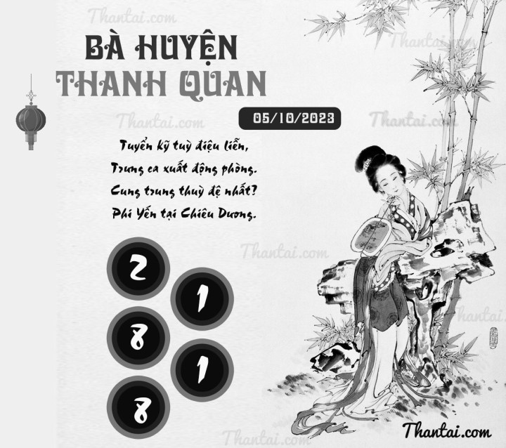 BÀ HUYỆN THANH QUAN 20/09/2023