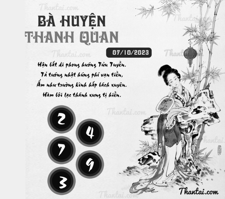 BÀ HUYỆN THANH QUAN 22/09/2023