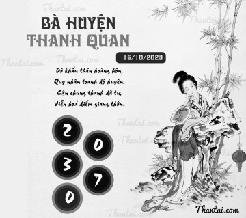 BÀ HUYỆN THANH QUAN 16/10/2023