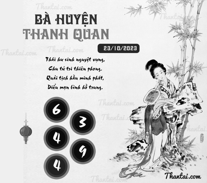 BÀ HUYỆN THANH QUAN 08/10/2023