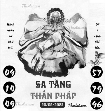 SA TĂNG THẦN PHÁP 20/08/2023