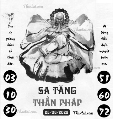 SA TĂNG THẦN PHÁP 25/08/2023