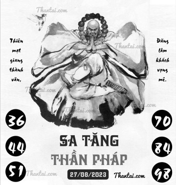 SA TĂNG THẦN PHÁP 27/08/2023