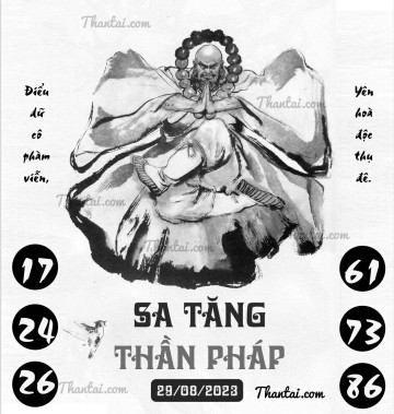 SA TĂNG THẦN PHÁP 29/08/2023