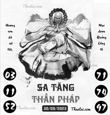 SA TĂNG THẦN PHÁP 30/08/2023