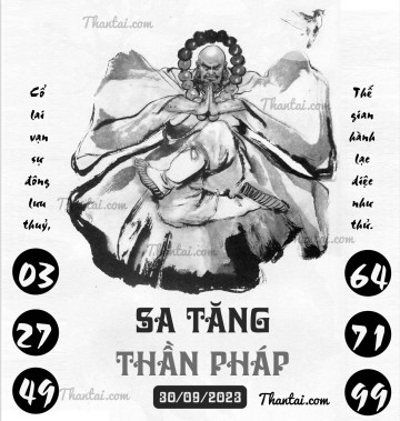 SA TĂNG THẦN PHÁP 30/09/2023