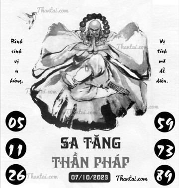 SA TĂNG THẦN PHÁP 07/10/2023