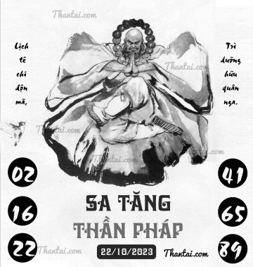 SA TĂNG THẦN PHÁP 22/10/2023