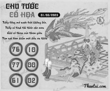 CHU TƯỚC CỔ HỌA 01/03/2023