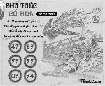 CHU TƯỚC CỔ HỌA 02/03/2023