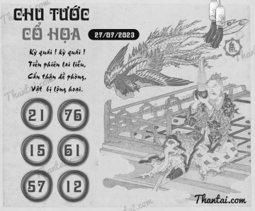 CHU TƯỚC CỔ HỌA 27/07/2023