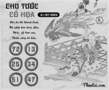 CHU TƯỚC CỔ HỌA 31/07/2023