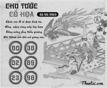 CHU TƯỚC CỔ HỌA 03/08/2023