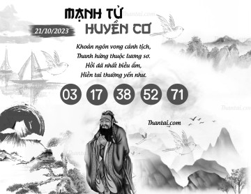 MẠNH TỬ HUYỀN CƠ 21/10/2023