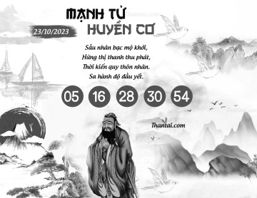 MẠNH TỬ HUYỀN CƠ 23/10/2023