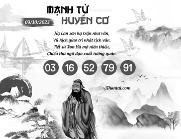 MẠNH TỬ HUYỀN CƠ 03/10/2023