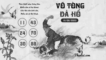 VÕ TÒNG ĐẢ HỔ 19/08/2023