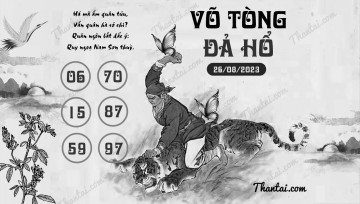 VÕ TÒNG ĐẢ HỔ 26/08/2023