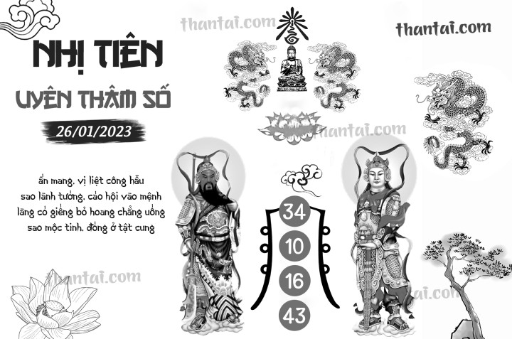 NHỊ TIÊN UYÊN THÂM SỐ 11/01/2023