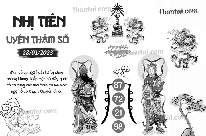 NHỊ TIÊN UYÊN THÂM SỐ 13/01/2023