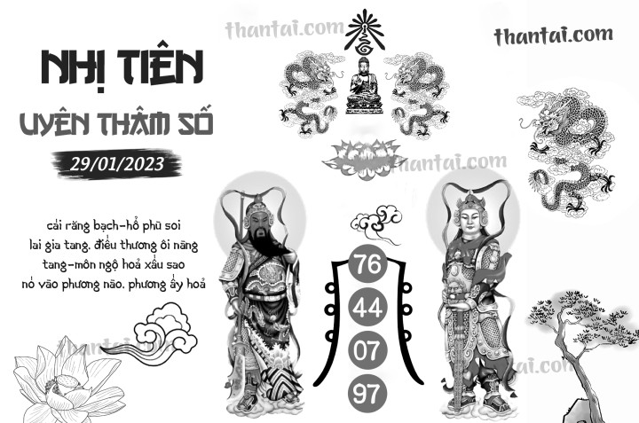 NHỊ TIÊN UYÊN THÂM SỐ 14/01/2023