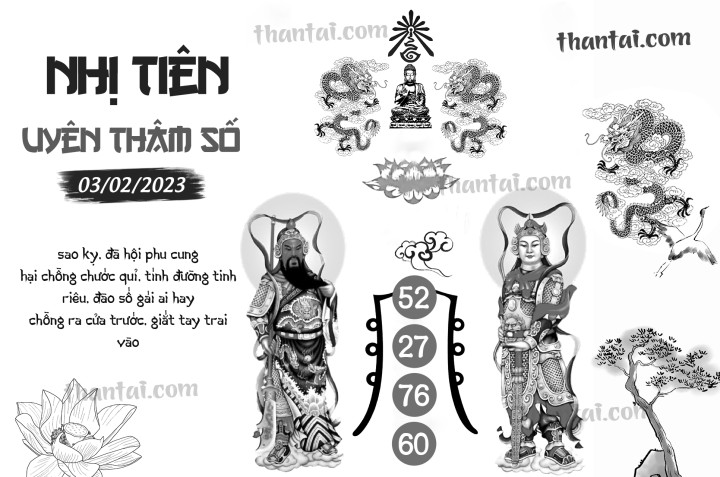 NHỊ TIÊN UYÊN THÂM SỐ 19/01/2023
