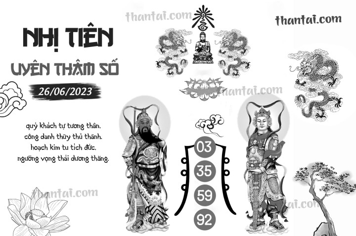 NHỊ TIÊN UYÊN THÂM SỐ 11/06/2023