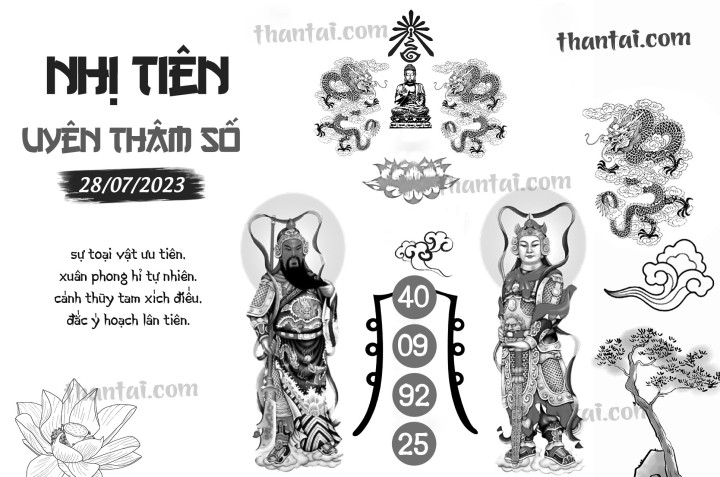 NHỊ TIÊN UYÊN THÂM SỐ 13/07/2023