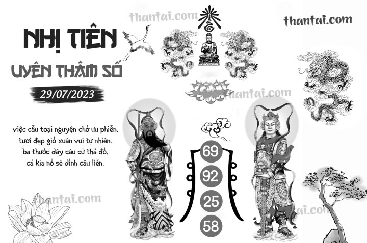 NHỊ TIÊN UYÊN THÂM SỐ 14/07/2023