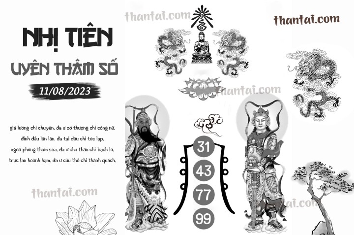 NHỊ TIÊN UYÊN THÂM SỐ 27/07/2023