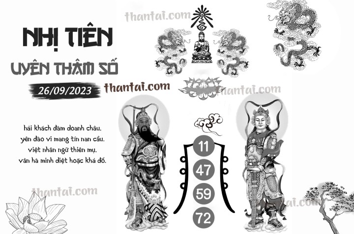 NHỊ TIÊN UYÊN THÂM SỐ 11/09/2023