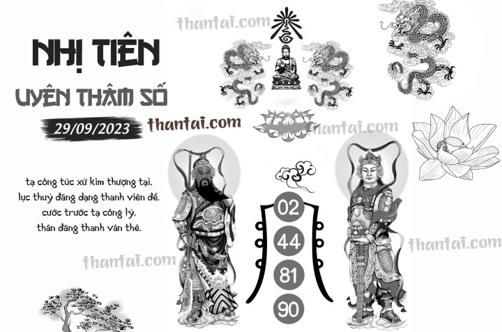 NHỊ TIÊN UYÊN THÂM SỐ 14/09/2023