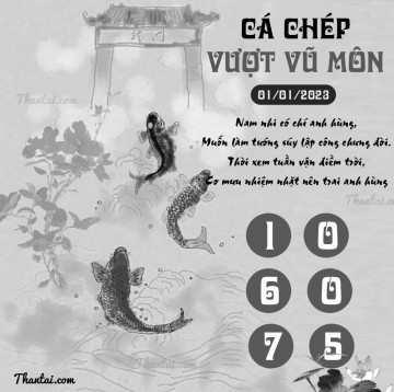 CÁ CHÉP VƯỢT VŨ MÔN 01/01/2023