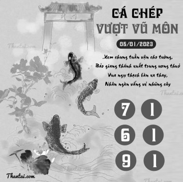 CÁ CHÉP VƯỢT VŨ MÔN 05/01/2023