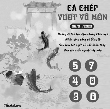 CÁ CHÉP VƯỢT VŨ MÔN 06/01/2023