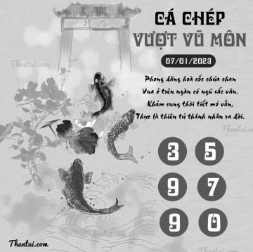 CÁ CHÉP VƯỢT VŨ MÔN 07/01/2023