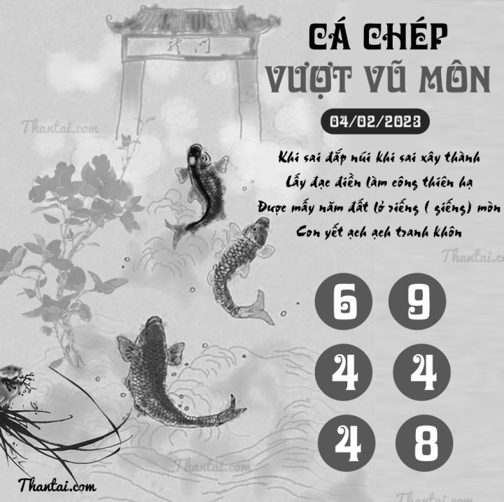 CÁ CHÉP VƯỢT VŨ MÔN 20/01/2023