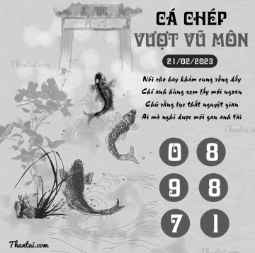 CÁ CHÉP VƯỢT VŨ MÔN 21/02/2023