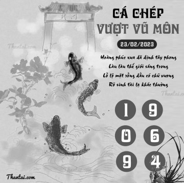 CÁ CHÉP VƯỢT VŨ MÔN 23/02/2023
