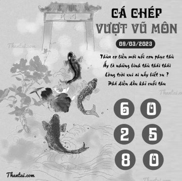 CÁ CHÉP VƯỢT VŨ MÔN 09/03/2023